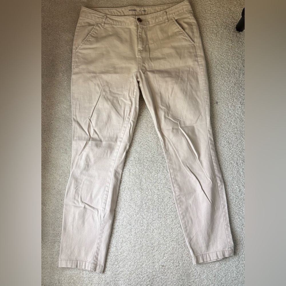 Old Navy tan ankle pants